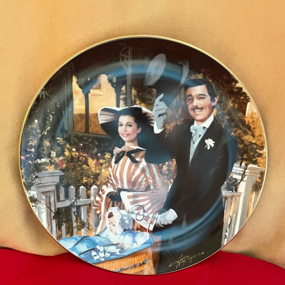 1989 W.L. George Gone with the Wind Fine China Decor Plate